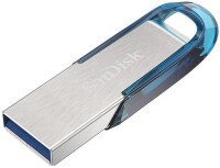 SanDisk Ultra Flair - 64 GB - USB Typ-A - 3.2 Gen 1 (3.1 Gen 1) - 150 MB/s - Ohne Deckel - Blau - Silber