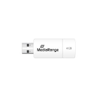 MEDIARANGE MR970 - 4 GB - USB Typ-A - 2.0 - 10 MB/s - Dia - Rot - Weiß