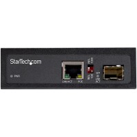 StarTech.com PoE + Industrial Media Converter 60W - Medienkonverter LWL Kupfer - Singlemod
