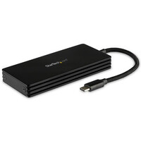 StarTech.com M.2-SSD-Gehäuse für M.2-SATA-Laufwerke - USB 3.1 (10 Gbit / s) - USB-C - SSD-Gehäuse - M.2 - M.2 - 6 Gbit/s - USB Anschluss - Schwarz