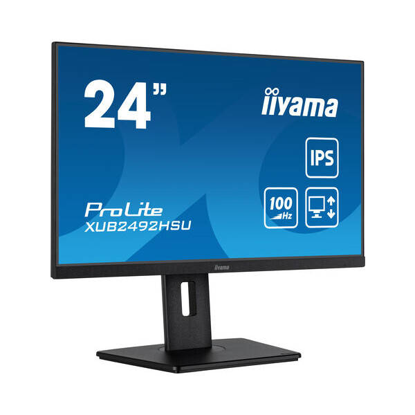 Iiyama 60.5cm 23.8" XUB2492HSU-B6 16 9 HDMI+DP+4xUSB IPS - Flachbildschirm (TFT/LCD) - 60,5 cm