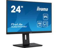 Iiyama 23.8" (60.5 cm) Monitor mit IPS-Panel-Technologie - 100Hz Bildwiederholfrequenz und einem höhenverstellbarem Standfuß - 60,5 cm (23.8") - 1920 x 1080 Pixel - Full HD - LED - 0,4 ms - Schwarz