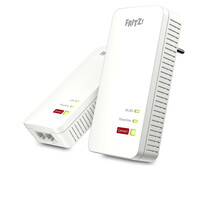 FRITZ! Powerline 1240 AX WLAN Set - 1200 Mbit/s - Gigabit Ethernet - 10,100,1000 Mbit/s - Wi-Fi 6 (802.11ax) - Einzelband (2,4GHz) - 600 Mbit/s