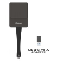 Iiyama Kabelloser Präsentation-Dongle mit USB-C-Stecker - 4K Ultra HD - 3840 x 2160 Pixel - 480p - 576p - 720p - 1080p - 60 fps - USB - USB Typ-C