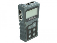 Delock LCD Kabeltester RJ45 / PoE / DC - Verdrilltes...