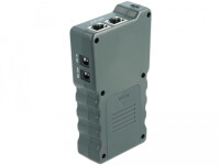 Delock LCD Kabeltester RJ45 / PoE / DC - Verdrilltes Doppelkabelprüfgerät - RJ-45 - PoE testing - LCD - Grau - IEEE 802.3af - IEEE 802.3at