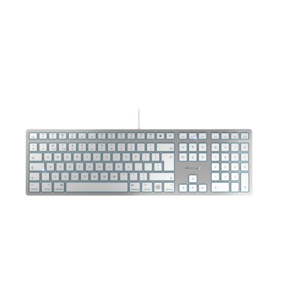 Cherry KC 6000C FOR MAC - USB - Scherenschlüsselschalter - QWERTY - Silber