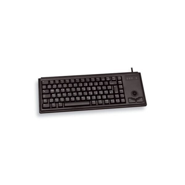 Cherry Slim Line COMPACT-KEYBOARD G84-4400 - Tastatur - 83 Tasten QWERTY - Schwarz