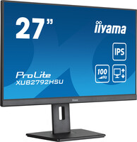 Iiyama 27" (68.6 cm) Monitor mit IPS-Panel-Technologie - 100Hz Bildwiederholrate und einem 150 mm höhenverstellbaren Standfuß - 68,6 cm (27") - 1920 x 1080 Pixel - Full HD - LED - 0,4 ms - Schwarz