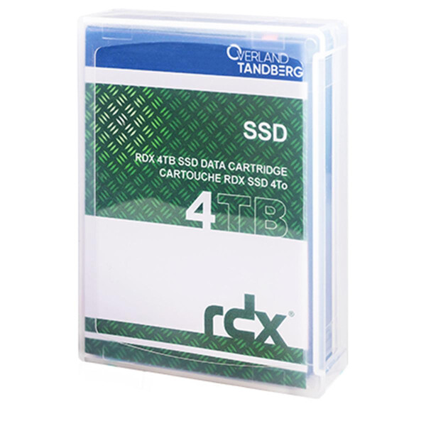 Overland-Tandberg RDX SSD 4TB Kassette - RDX-Kartusche - RDX - 4000 GB - FAT32 - NTFS - exFAT - ext4 - Schwarz - 1500000 h