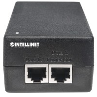 Intellinet Gigabit Ultra PoE-Injektor - 1 x 60 Watt-Port - 802.3at/af-konform - Kunststoffgehäuse - Gigabit Ethernet - 10,100,1000 Mbit/s - IEEE 802.3 - IEEE 802.3ab - IEEE 802.3af - IEEE 802.3at - IEEE 802.3u - IEEE 802.3x - Voll - Cat5e - Schwarz