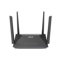 ASUS RT-AX52 AX1800 AiMesh - Wi-Fi 6 (802.11ax) - Dual-Band (2,4 GHz/5 GHz) - Ethernet/LAN - Schwarz - Tabletop-Router