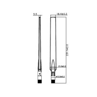 Delock 88899 - 7 dBi - 2.4 - 2.4835 / 5.15 - 5.875 GHz -...