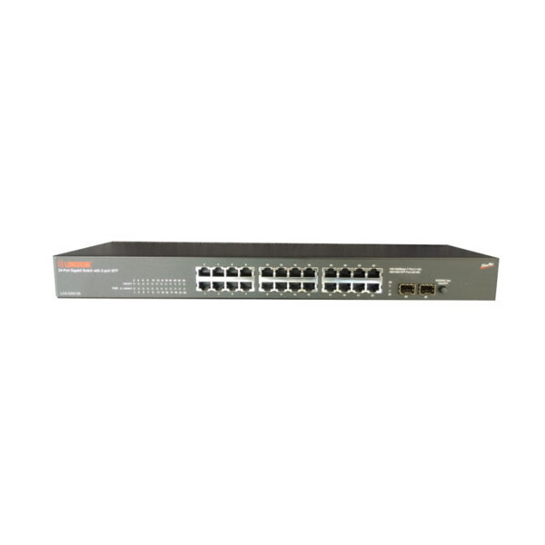 Longshine LCS-GS9126 - Unmanaged - Gigabit Ethernet (10/100/1000) - Vollduplex - Rack-Einbau - 1U