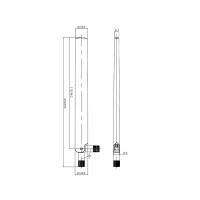 Delock 88900 - 6 dBi - 2.4 - 2.4835 / 5.15 - 5.875 GHz -...