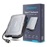 GrauGear externes Festpl.Gehäuse 2.5"HDD/SSD USB 3.2 Spritzs - Laufwerks-Gehäuse - 2 - HDD-Wechselrahmen - 2,5"