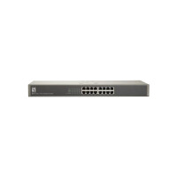 LevelOne 16-Port-Fast Ethernet-Switch - Unmanaged - Fast Ethernet (10/100) - Vollduplex - Rack-Einbau