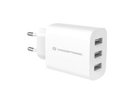 Conceptronic ALTHEA13W 3-Port 30W USB-Ladegerät - USB-A x 3 - Drinnen - AC - 5 V - Weiß