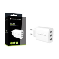 Conceptronic ALTHEA13W 3-Port 30W USB-Ladegerät - USB-A x 3 - Drinnen - AC - 5 V - Weiß