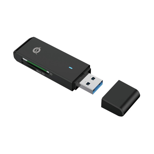 Conceptronic BIAN SD-Kartenleser USB 3.0 - MicroSD (TransFlash) - MicroSDHC - MicroSDXC - SD - SDHC - SDXC - Schwarz - USB 3.2 Gen 1 (3.1 Gen 1) Type-A - 21,5 mm - 71,2 mm - 9,6 mm