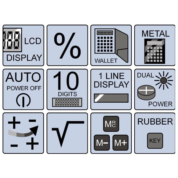 Olympia LCD 1110 - Tasche - Einfacher Taschenrechner - 10 Ziffern - 1 Zeilen - Silber