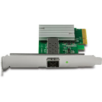 TRENDnet TEG-10GECSFP - Eingebaut - Kabelgebunden - PCI Express - Faser - 10000 Mbit/s - Grün - Silber