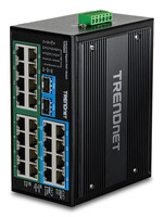 TRENDnet Industrie Switch Gbit PoE+ Metall DIN-Rail -...