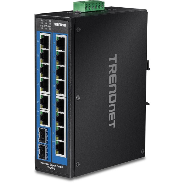 TRENDnet TI-G162 - Gigabit Ethernet (10/100/1000) - Vollduplex - Wandmontage