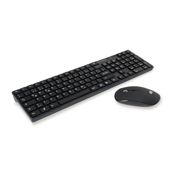 Conceptronic Orazio - Standard - RF Wireless - QWERTY - Schwarz - Maus enthalten