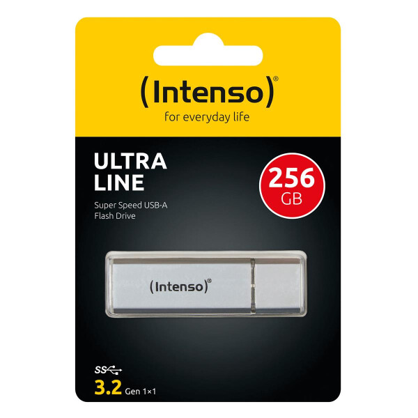 Intenso Ultra Line - 256 GB - USB Typ-A - 3.2 Gen 1 (3.1 Gen 1) - 70 MB/s - Kappe - Silber