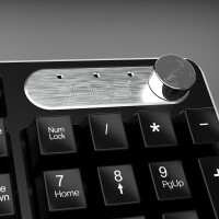 Cian Technology GmbH Inca IWS-549U - Volle Größe (100%) - Verkabelt & Kabellos - RF kabellos + USB - QWERTY - Schwarz - Maus enthalten