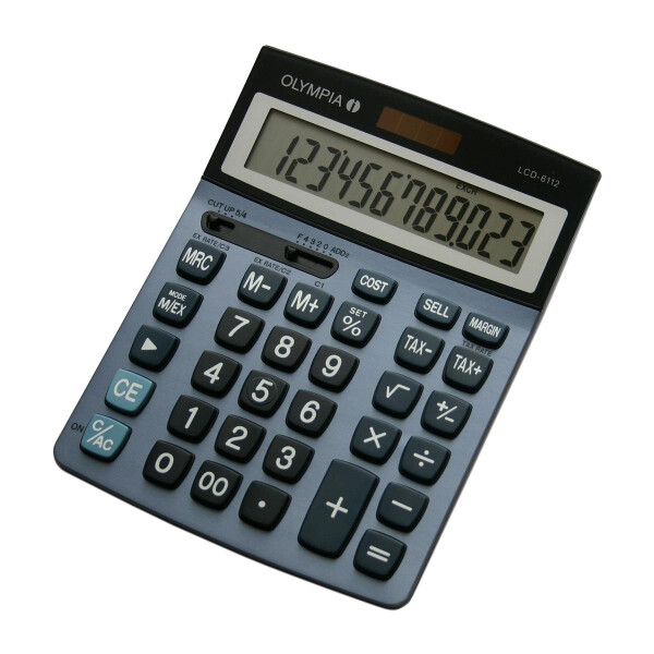 Olympia LCD 6112 - Desktop - Einfacher Taschenrechner - 12 Ziffern - 1 Zeilen