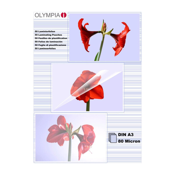 Olympia 1x50 DIN A3 80 micron - Transparent - A3 - 50 Stück(e)