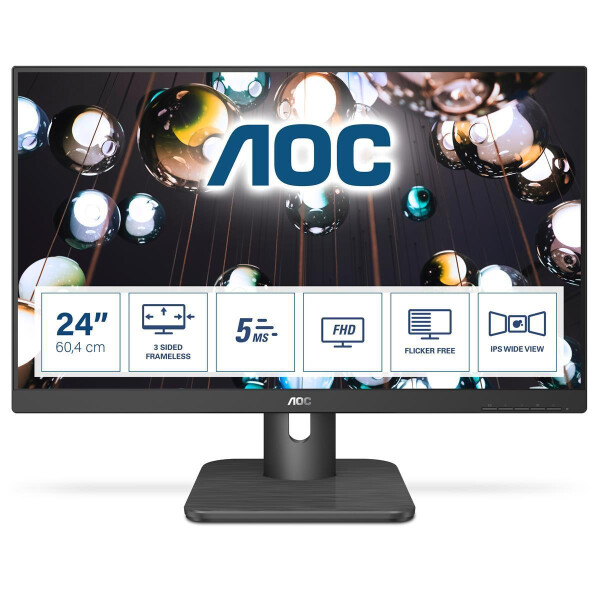 AOC E1 24E1Q - 60,5 cm (23.8 Zoll) - 1920 x 1080 Pixel - Full HD - LED - 5 ms - Schwarz