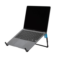 R-Go Steel RGOSC015BL - Notebook-Ständer - Schwarz - Stahl - 25,4 cm (10") - 55,9 cm (22") - 5 kg