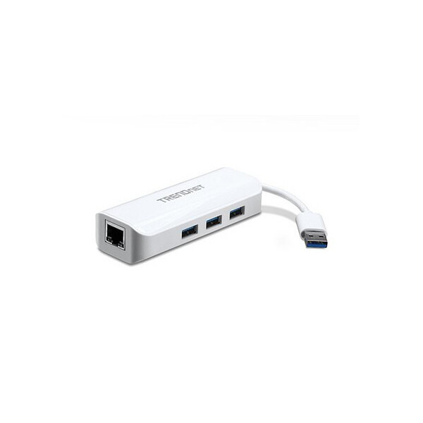 TRENDnet TU3-ETGH3 - IEEE 802.3 - IEEE 802.3ab - IEEE 802.3az - IEEE 802.3u - IEEE 802.3x - Weiß - USB 1.1 - USB 2.0 - USB 3.2 Gen 1 (3.1 Gen 1) Type-A - CE - FCC - 50 - 60 Hz - 0,5 A