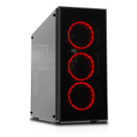 Ultron Geh Cooltek Vier Midi Tower RGB Schwarz...