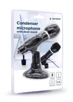 Gembird MIC-D-04 - Tischmikrofon - 58 dB - 20 - 20000 Hz - 10 Ohm - Kabelgebunden - 3,5 mm (1/8")