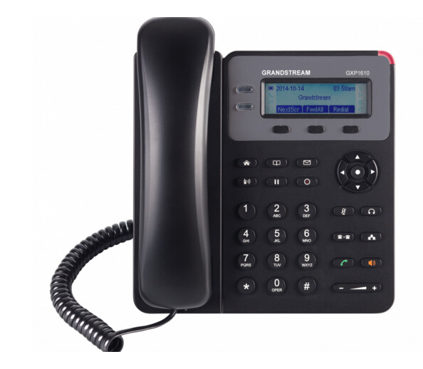 Grandstream GXP1610 - DECT-Telefon - Freisprecheinrichtung - 500 Eintragungen - Schwarz