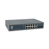 LevelOne GEP-1221 - Switch - unmanaged - 8 x/1000 PoE++ 2...
