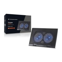 Conceptronic THANA02B - 43,2 cm (17 Zoll) - 2 Stück(e) - 12,5 cm - 1000 RPM - Schwarz - Eisen - Kunststoff