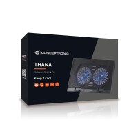 Conceptronic THANA02B - 43,2 cm (17 Zoll) - 2 Stück(e) - 12,5 cm - 1000 RPM - Schwarz - Eisen - Kunststoff