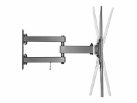 Equip Artikulierende TV-Wandmontagehalterung - 37 bis 70 Zoll - 177,8 cm (70") - 200 x 200 mm - 600 x 400 mm - -15 - 10° - Edelstahl - Schwarz