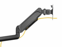 Equip Neig-/schwenkbare Verdreifachenmonitorhalter für Bildschirme mit 17 bis 27 Zoll - Klemme - 21 kg - 75 x 75 mm - 100 x 100 mm - Höhenverstellung - Schwarz