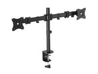 Equip 13"-27" Bewegliche Dual Monitor/LCD-Tischhalterung - Klemme - 16 kg - 33 cm (13") - 68,6 cm (27") - 100 x 100 mm - Schwarz
