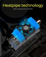 ICY BOX IB-M2HSF-705 - Kühlkörper/Radiator - 3 cm - 8500 RPM - 4,87 m³/h - Silber