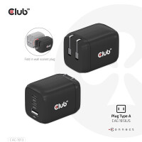 Club 3D Reiseladegerät PPS 65Watt GAN-Technologie -...