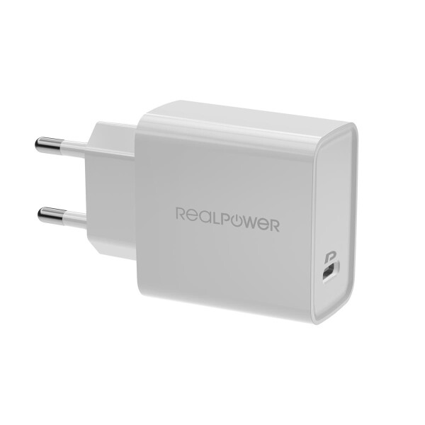 RealPower PC-MagSet - Indoor - AC - Kabelloses Aufladen - Weiß