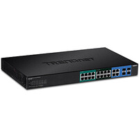 TRENDnet TPE-204US - Managed - L2/L3/L4 - Gigabit Ethernet (10/100/1000) - Power over Ethernet (PoE) - Rack-Einbau - 1U