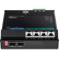 TRENDnet TI-PG62F - Gigabit Ethernet (10/100/1000) - Vollduplex - Power over Ethernet (PoE) - Wandmontage